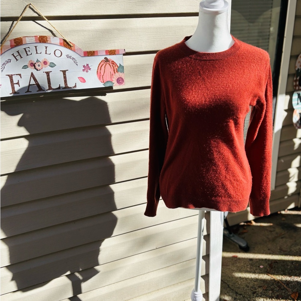ANTONIO MELANI Burnt Orange Cashmere Sweater